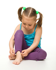 Image showing Portrait of a cute little girl