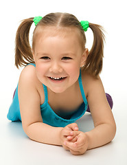 Image showing Portrait of a happy little girl