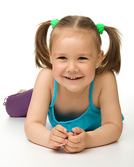 Image showing Portrait of a happy little girl