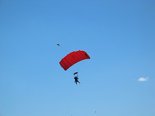 Image showing Red parachute