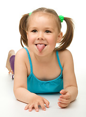 Image showing Portrait of a cute little girl