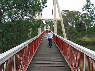 Image showing Wooden bridge