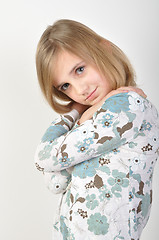 Image showing cute blond girl posing