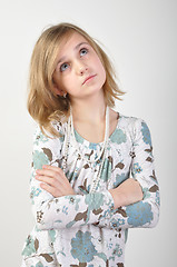 Image showing attractive blond girl posing