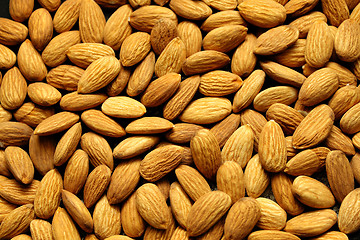 Image showing almonds background