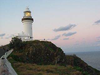 Image showing Lighthouse sunset