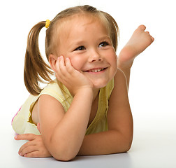 Image showing Portrait of a happy little girl