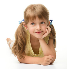 Image showing Portrait of a happy little girl