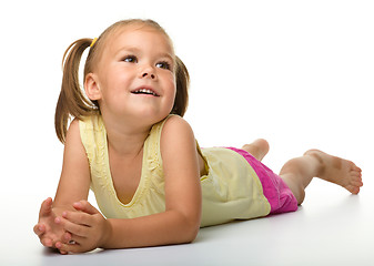 Image showing Portrait of a happy little girl