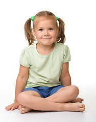 Image showing Portrait of a cute little girl