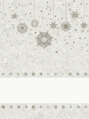 Image showing Vector snowflake christmas background. EPS 8