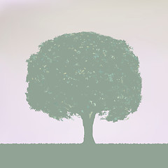 Image showing Vintage Tree Design. EPS 8