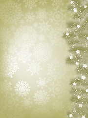 Image showing Elegant christmas background with snowflake. EPS 8