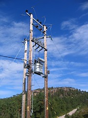 Image showing High voltage mast