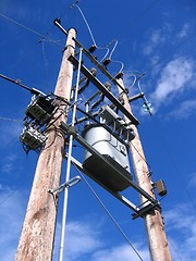 Image showing High voltage mast