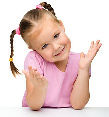 Image showing Portrait of a cute little girl