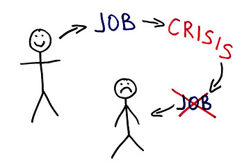 Image showing Job and crisis conception illustration