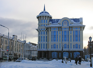 Image showing blue-glass building