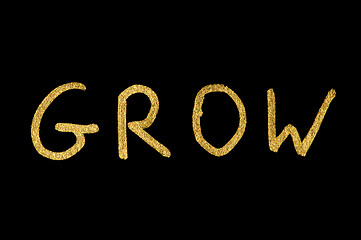 Image showing Text Grow