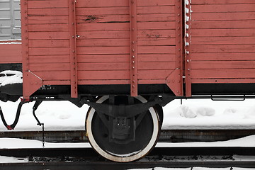 Image showing old boxcar