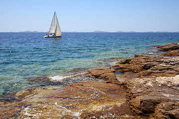 Image showing Sea sailing in Croatia