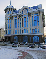 Image showing blue-glass building