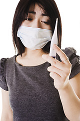 Image showing Sick Chinese woman.