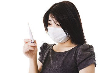 Image showing Sick Chinese woman.