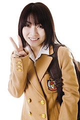 Image showing Chinese school girl portrait.