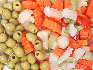 Image showing Mixed vegetables