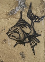 Image showing Fish on wall