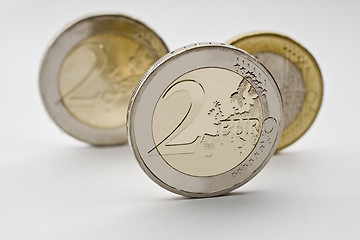 Image showing Three Euro Coins