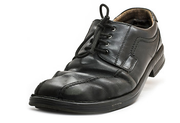 Image showing used business shoe