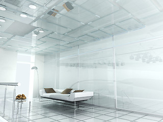 Image showing new modern office 3d 