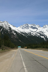 Image showing mountain road portrait