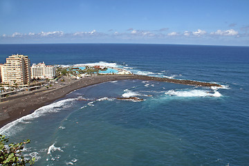 Image showing panorama of puerto de la cruz