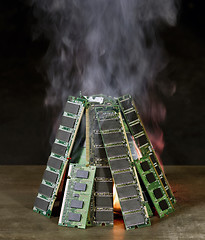 Image showing burning RAM