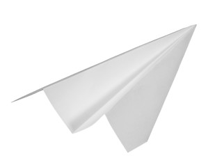 Image showing white paper plane