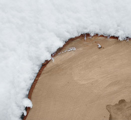 Image showing timber and snow