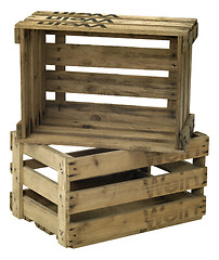 Image showing wooden wine crate