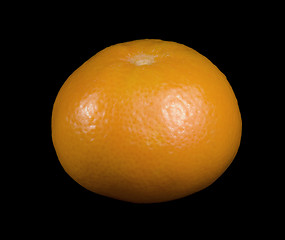 Image showing mandarin orange in black back