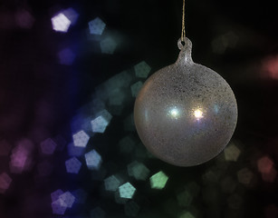Image showing iridescent Christmas bauble