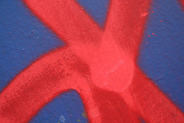 Image showing Red and blue