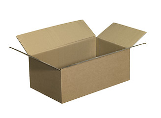 Image showing opened brown carton