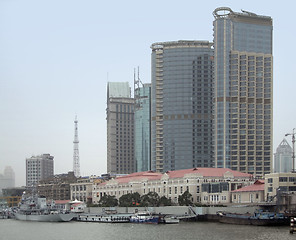 Image showing Shanghai at Huangpu River