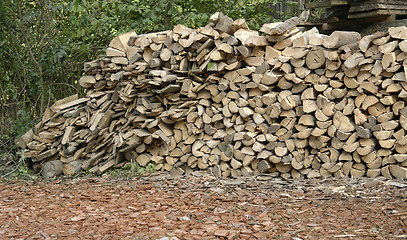 Image showing stacked wood