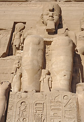 Image showing Ramesses at Abu Simbel temples in Egypt