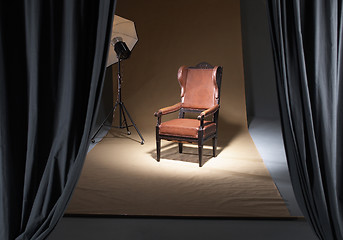 Image showing chair in a photostudio