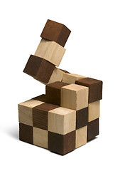 Image showing wooden 3D puzzle