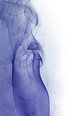 Image showing blue colored smoke